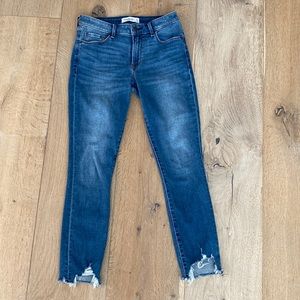Abercrombie and Fitch super skinny ankle mid rise jeans